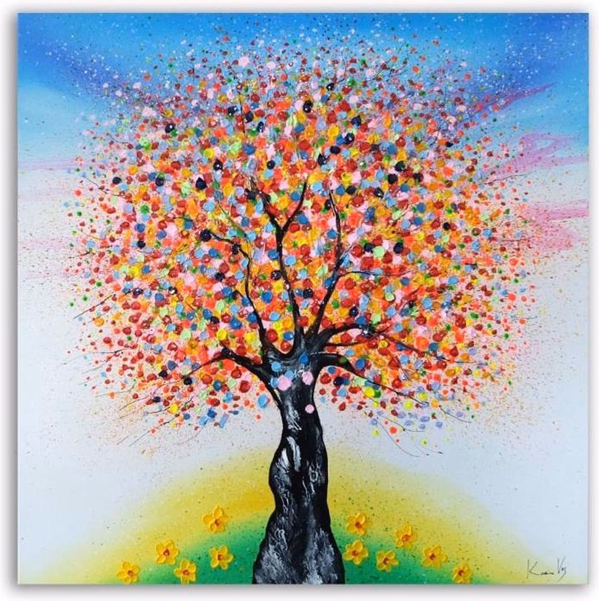 Hoe schilder je een boomstam?