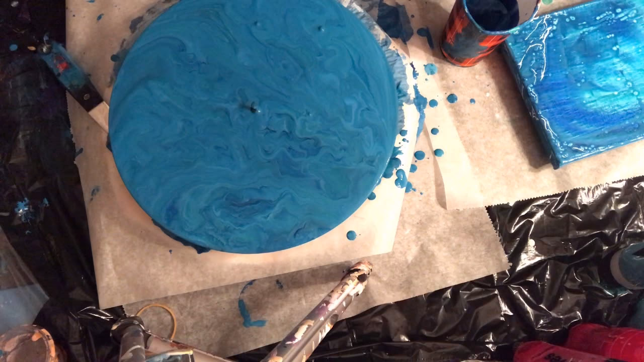 Wat is het gietmedium voor acrylverf op doek?