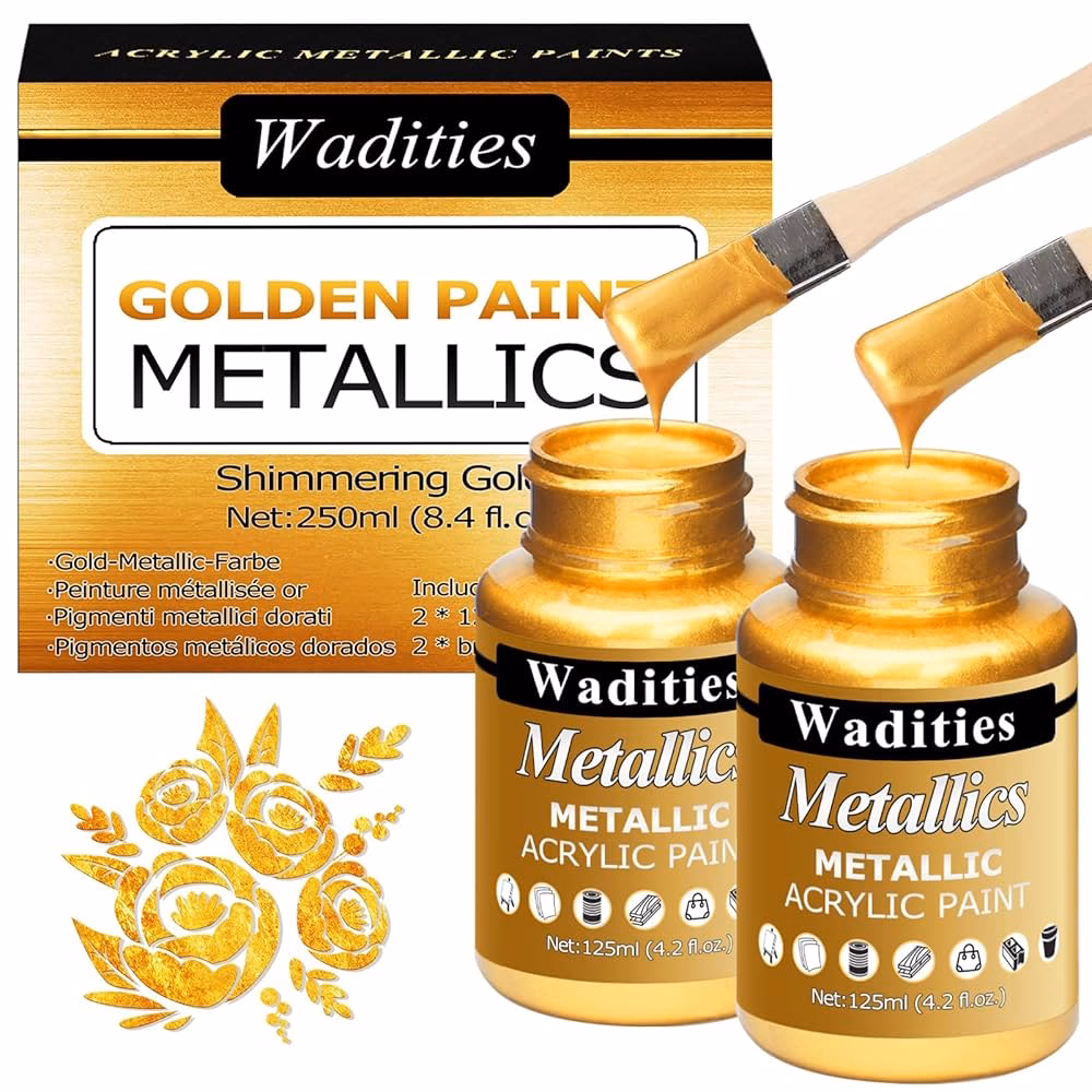 Hoe maak je gouden kleur met acrylverf?