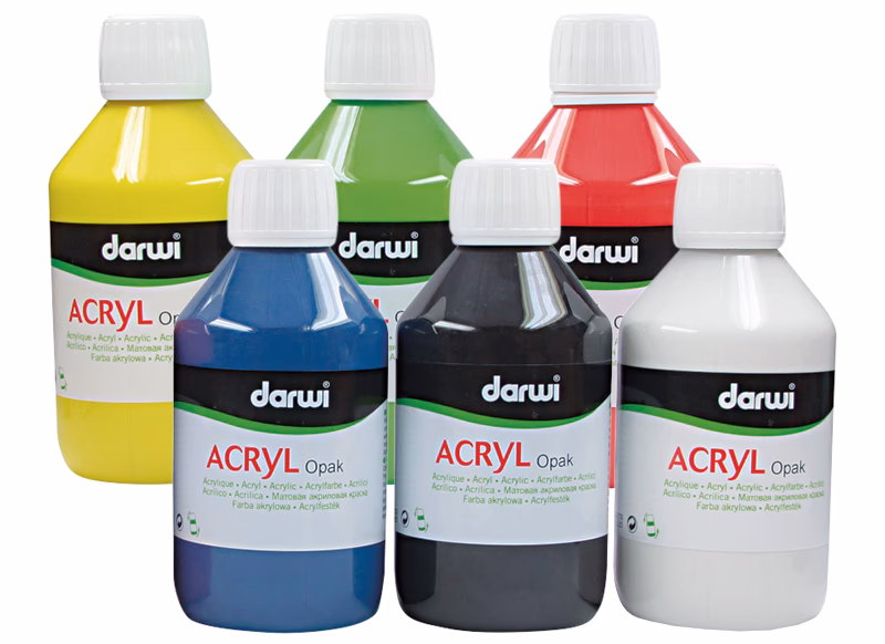 Kan acrylverf afgeven op plastic?