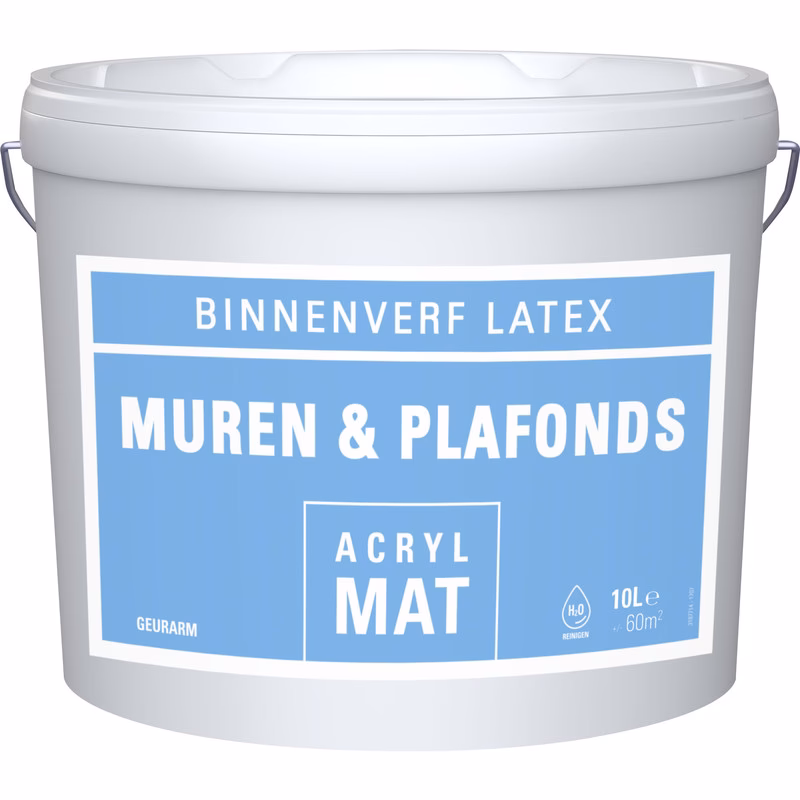 Kan acrylverf over latex?