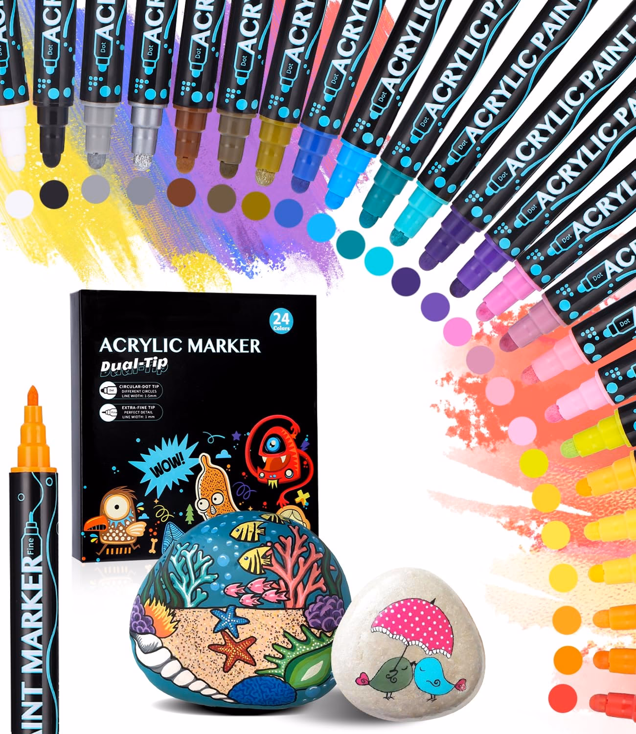 Welke stiften gebruik je voor happy stones?