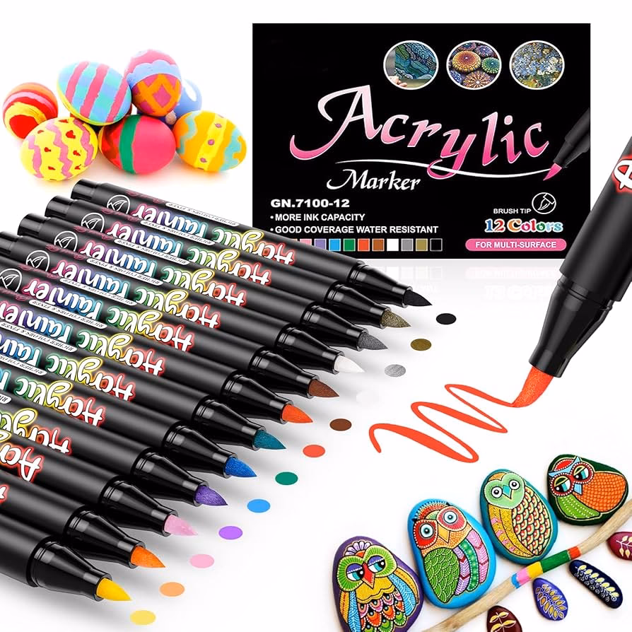 Welke stift is geschikt om op steen te tekenen?