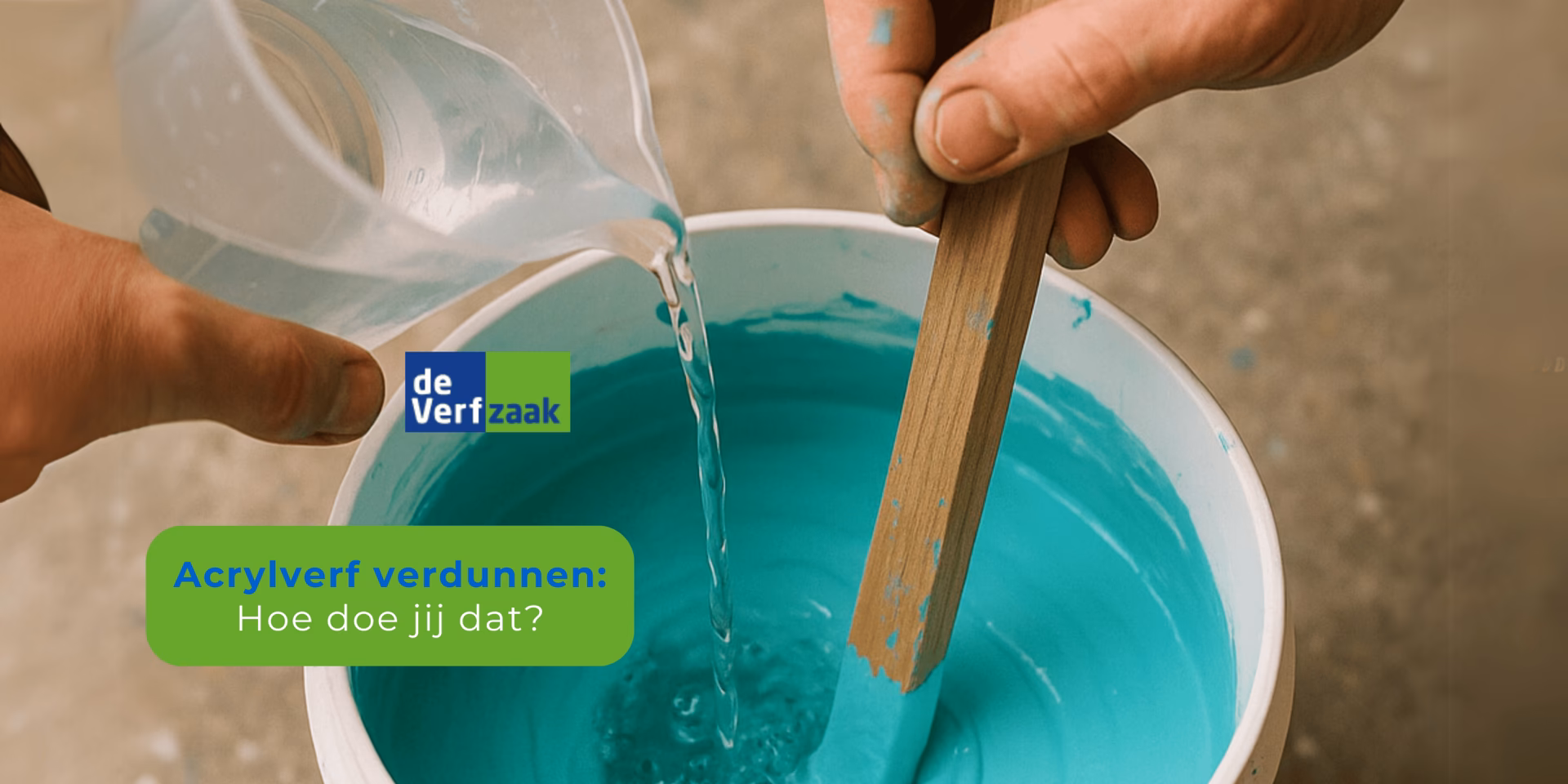 Kun je olie mengen met acrylverf?