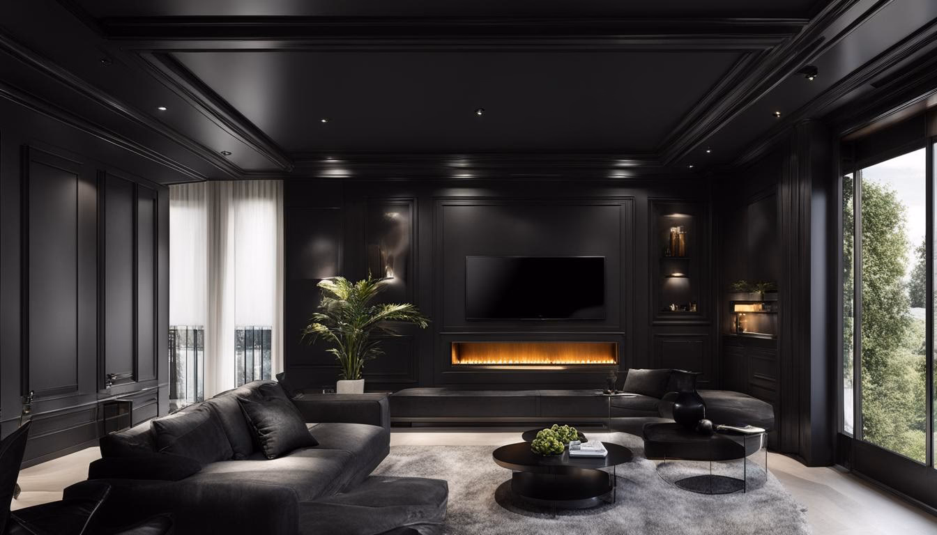 Is acrylverf te zien op zwart canvas?