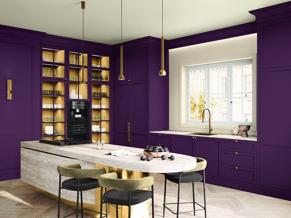 Welke kleur verf is amethist?