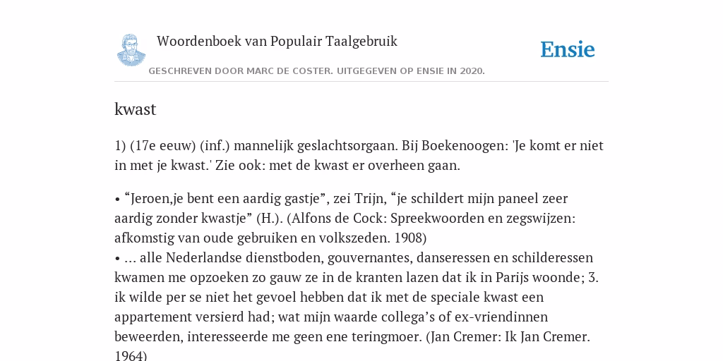 Wat is een synoniem van het woord?