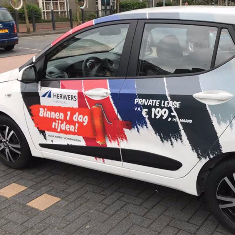 Hoeveel kost het om je auto te bestickeren?