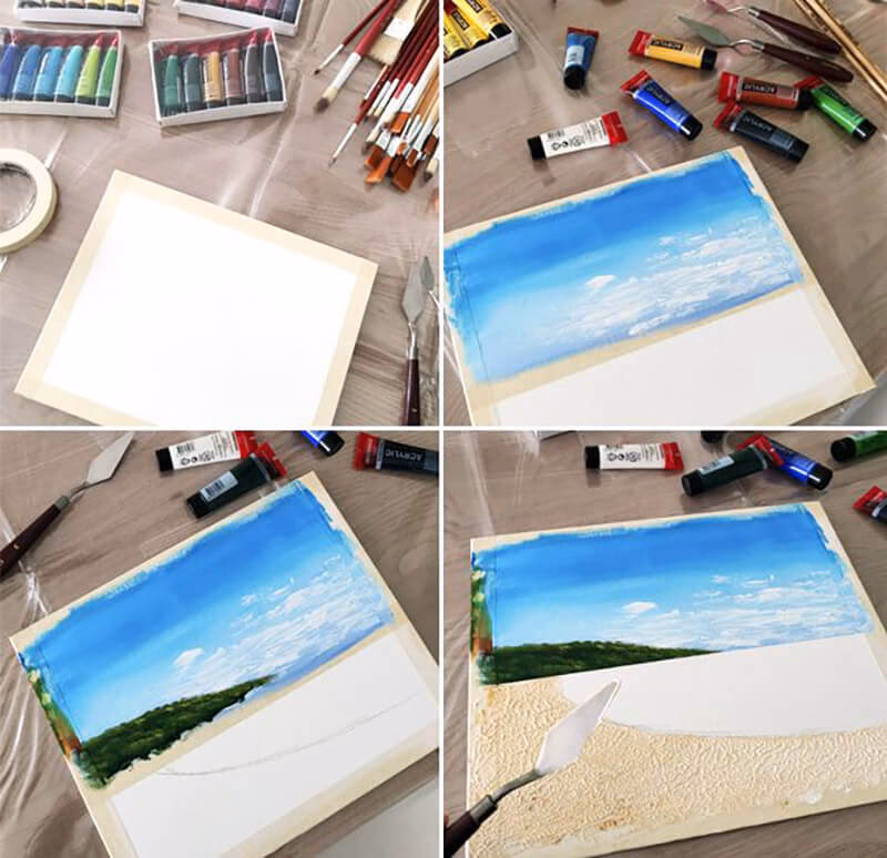 Waar moet je mee beginnen als je met acryl schildert?