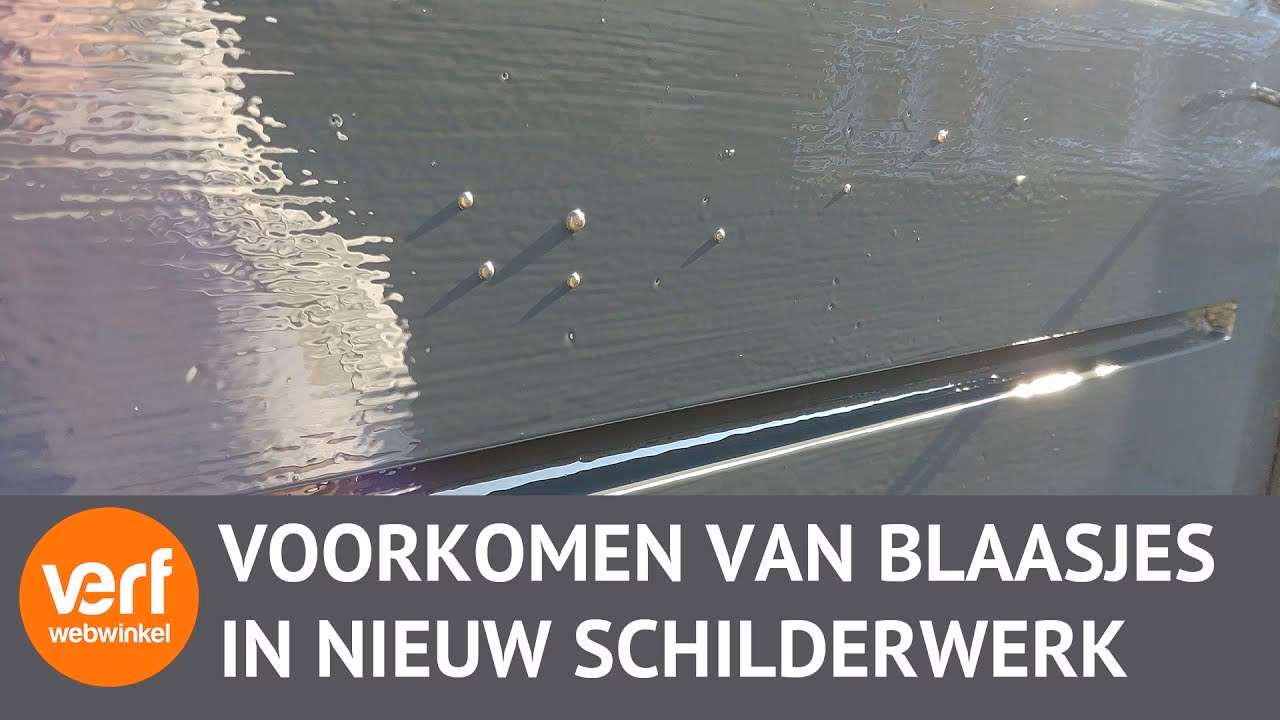 Waarom krijg ik belletjes in mijn verf?