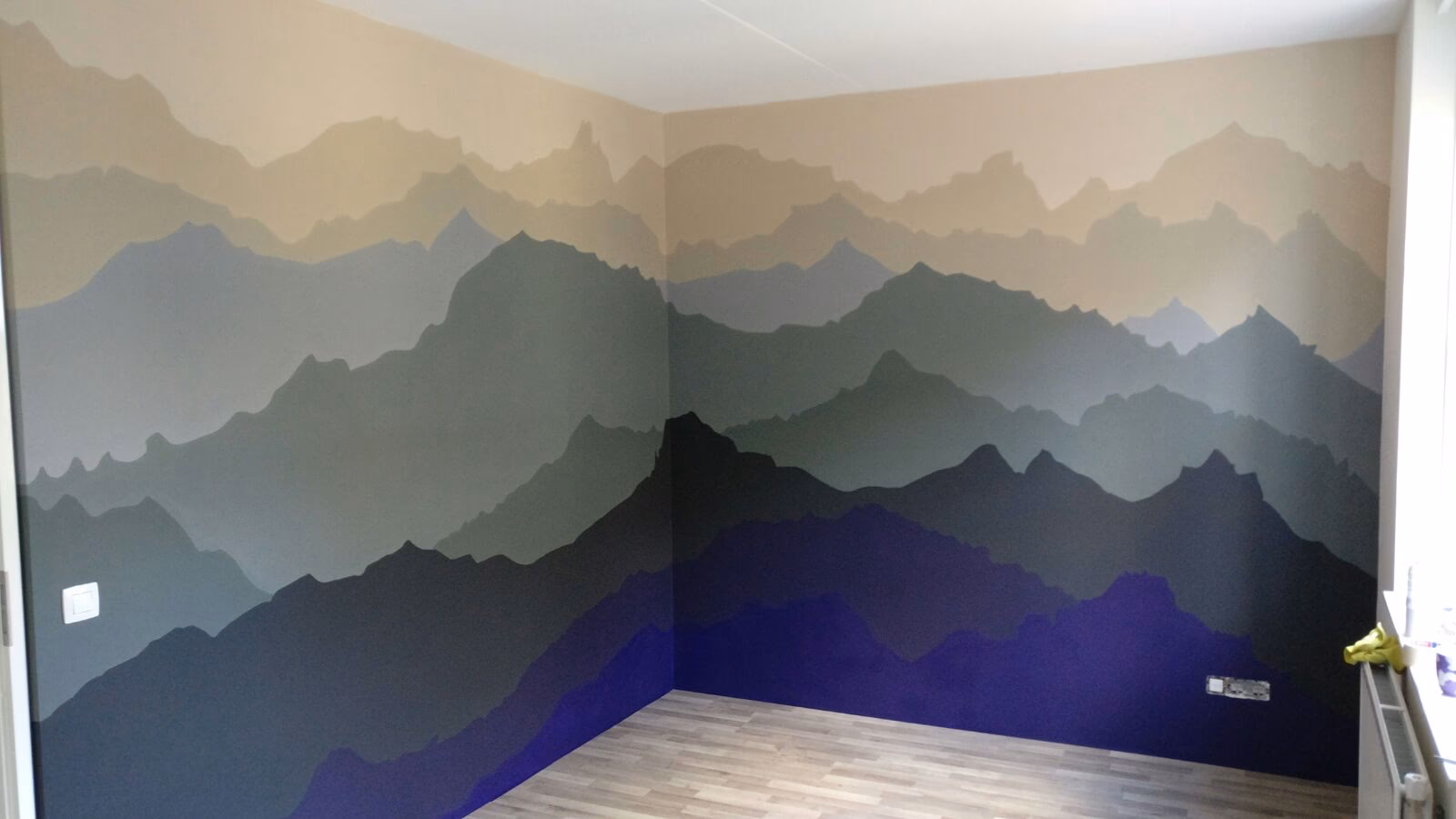 Hoe gepleisterde muren verven?