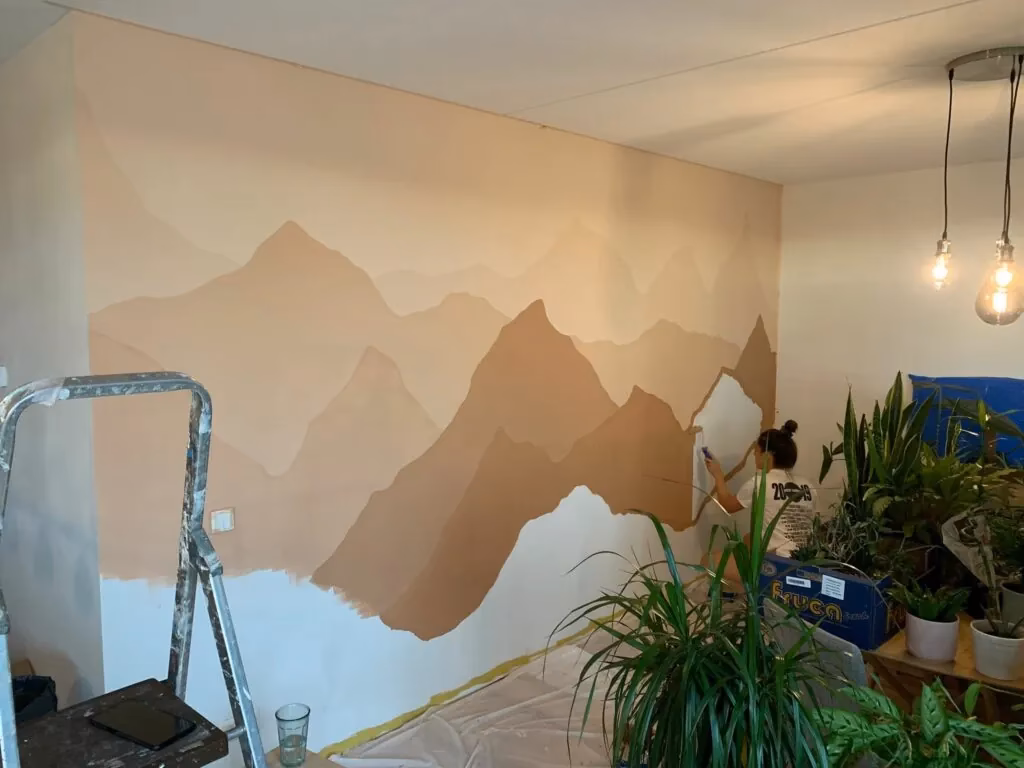 Welke richting is het beste om bergen te schilderen?