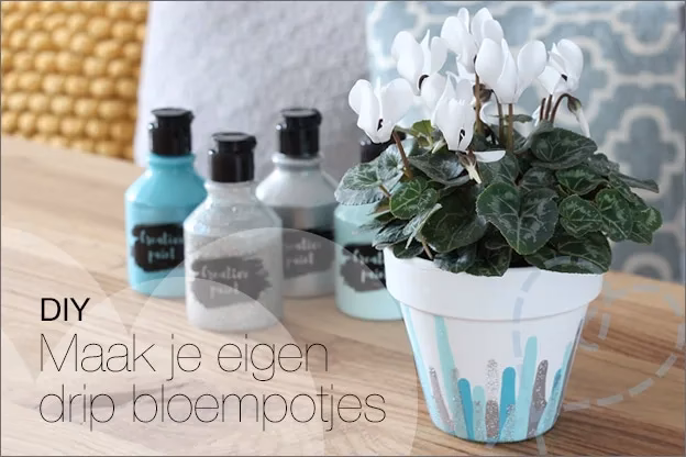 Kun je geglazuurde potten verven?