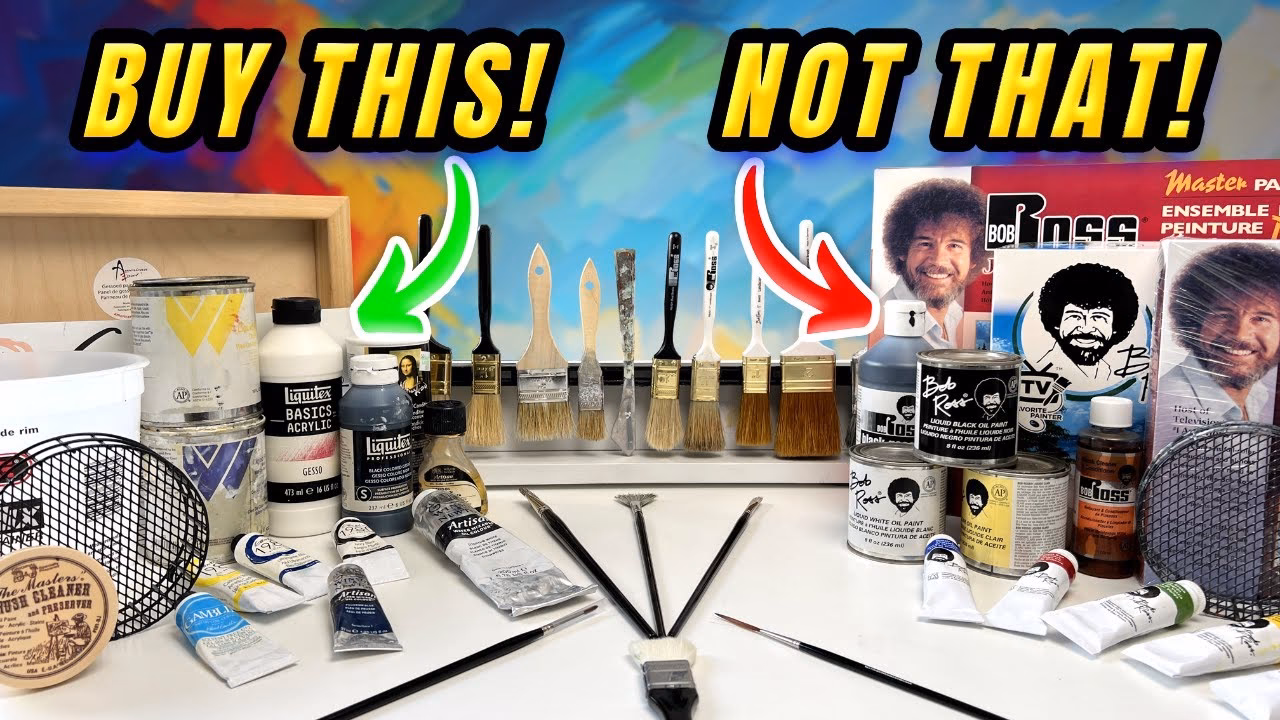 Welk penseel gebruikte Bob Ross voor bomen?