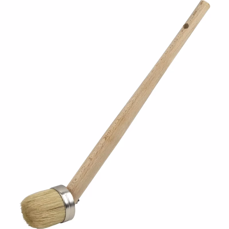 Is een bokkepoot kwast plat?