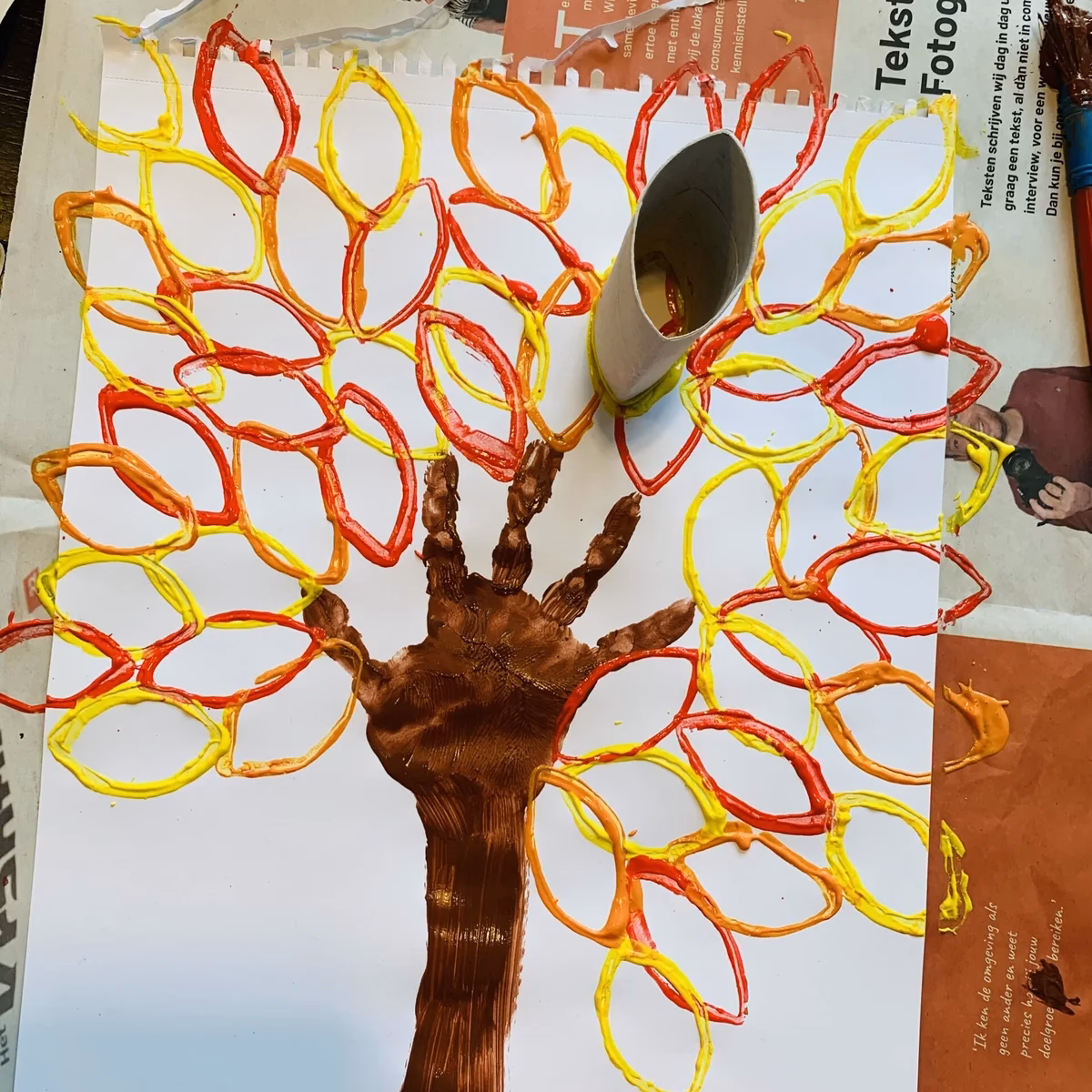 Waarom stam van boom wit verven?