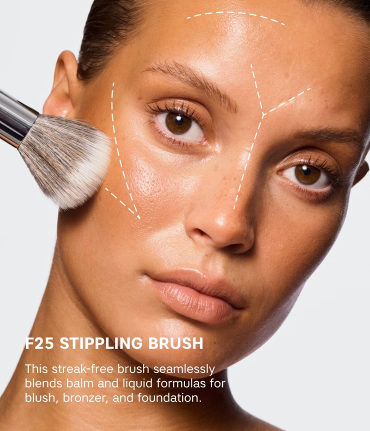 Met welke kwast breng ik bronzer aan?