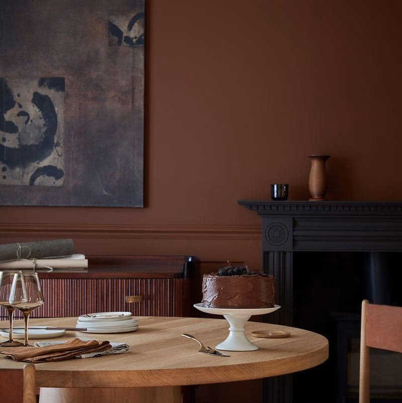 Is bruin een goede kleur voor muren?