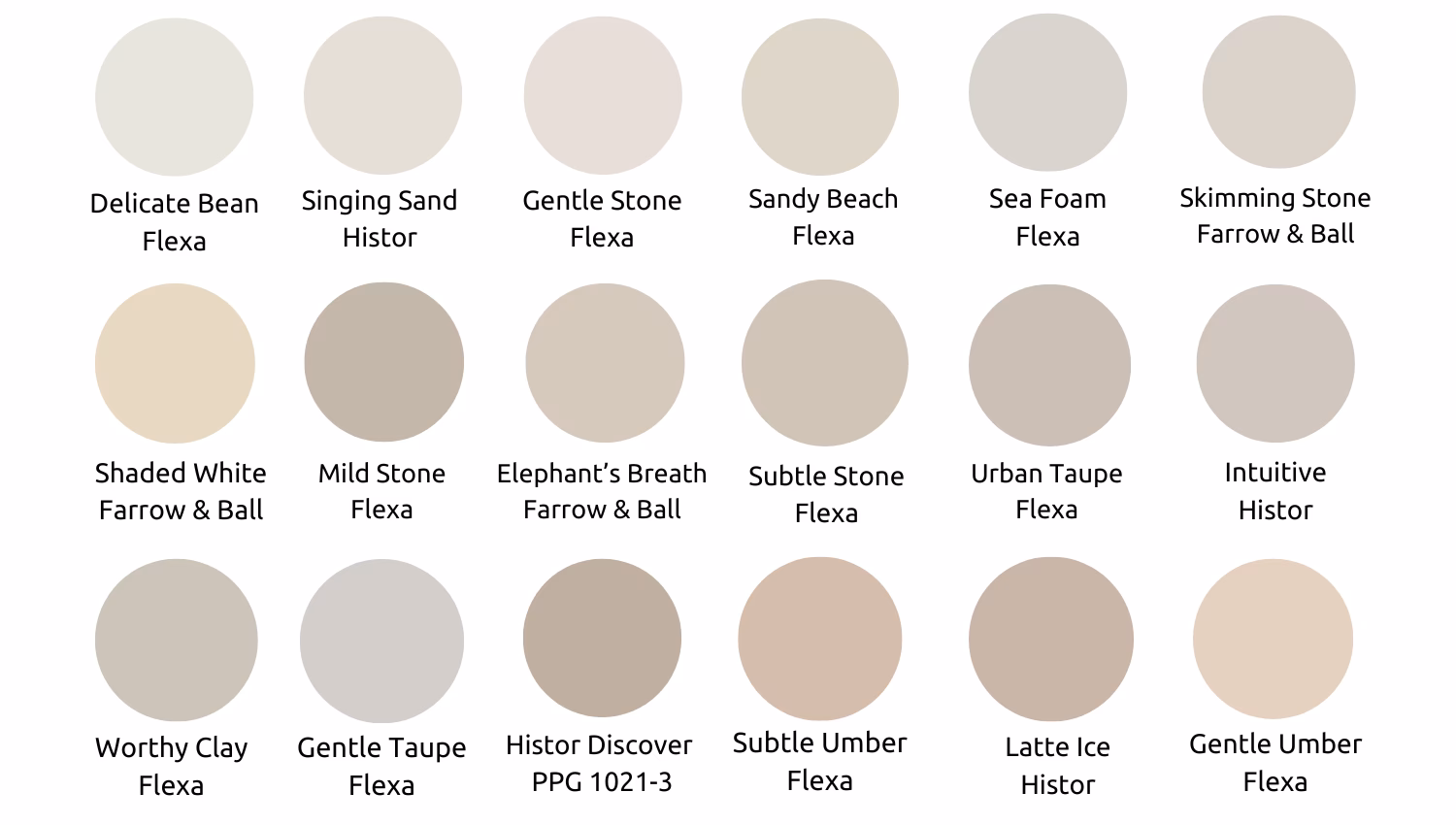 Welke kleur past bij mergelwit?