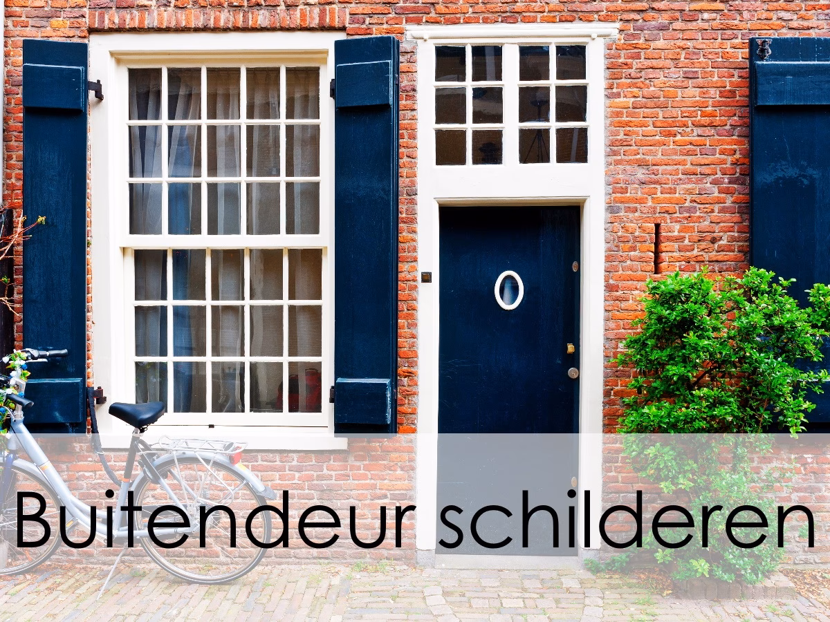 Hoe schilder ik mijn voordeur en kozijn?