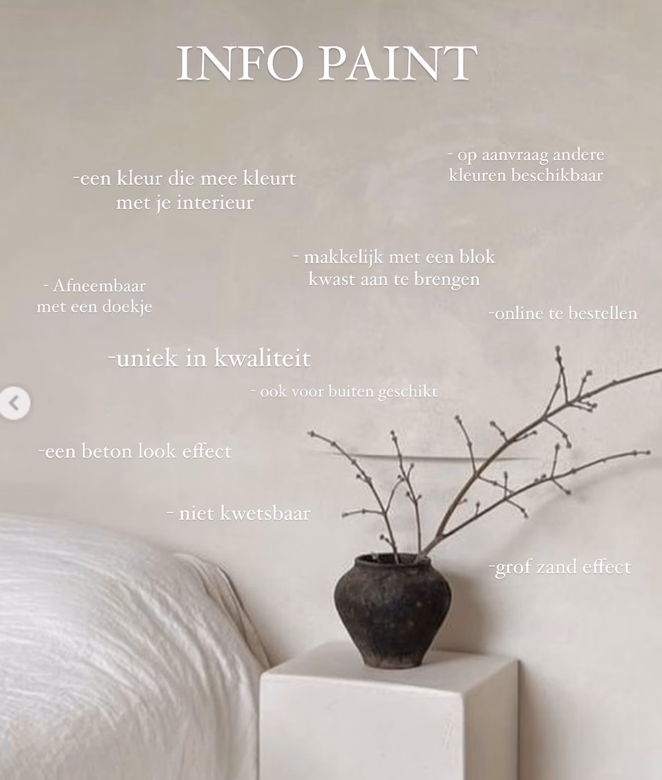 Hoe noem je de verf die op cement lijkt?