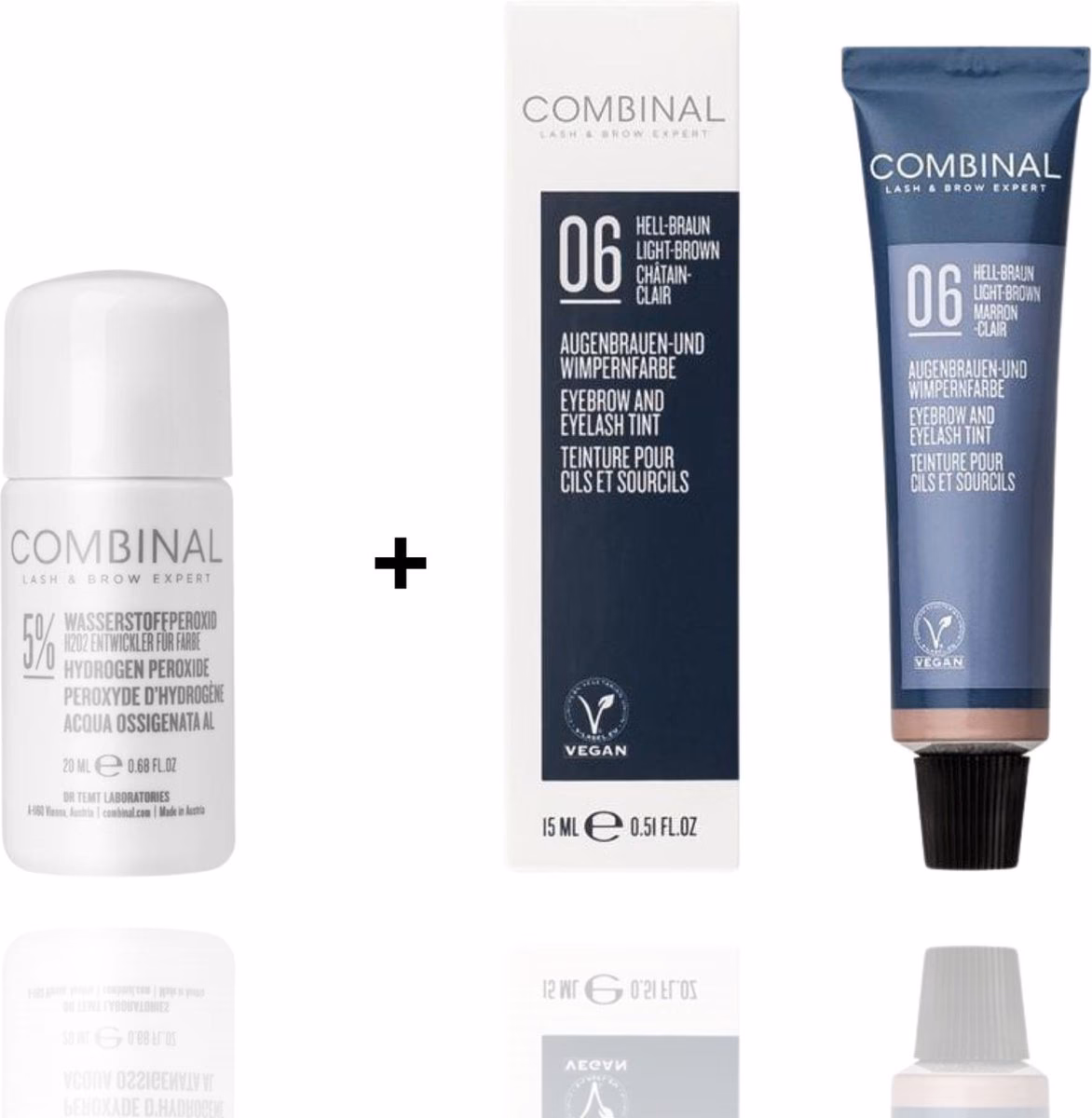 Hoe gebruik ik Combinal wenkbrauwverf?