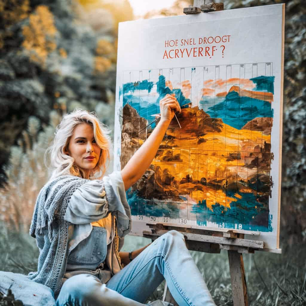 Waarom droogt mijn acrylverf zo snel?