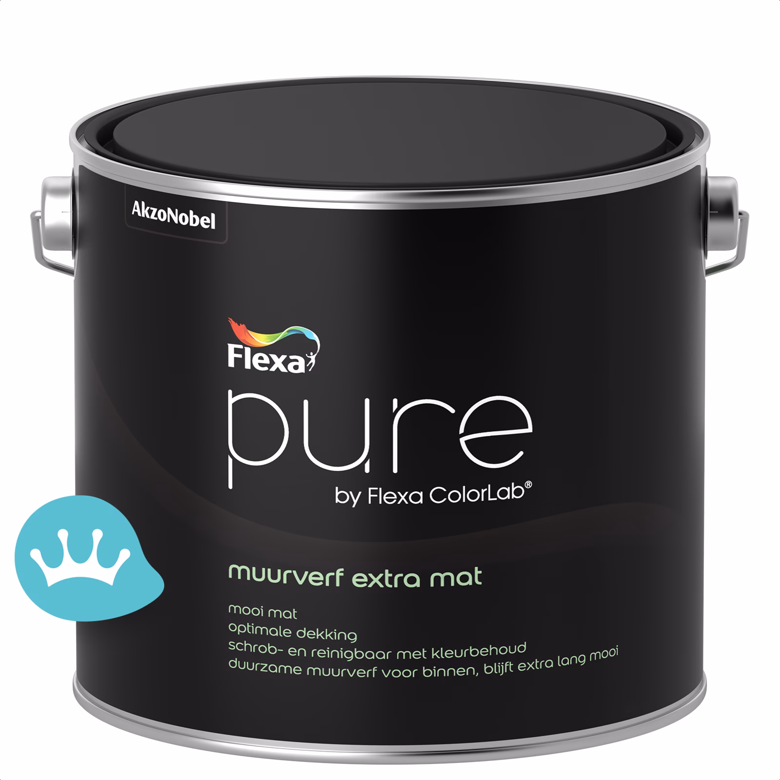 Wat is de droogtijd van Flexa Pure Muurverf Extra Mat?