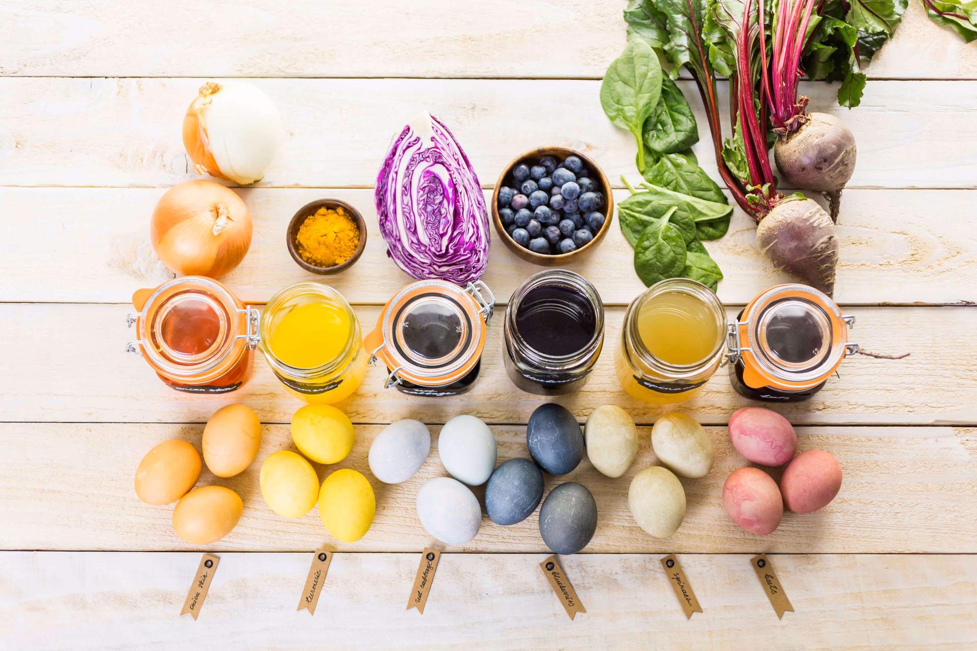 Kan ik eieren verven met azijn?