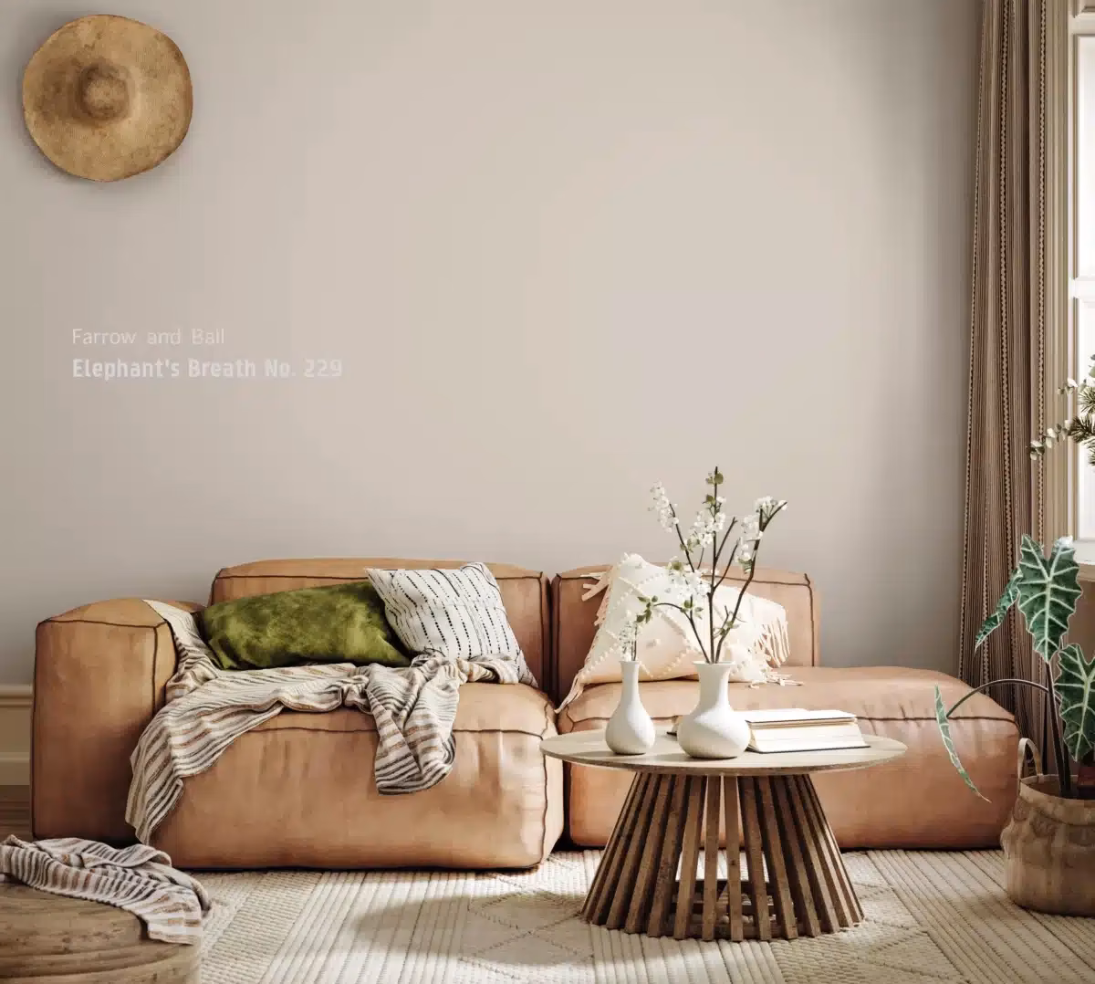 Welke kleur verf heeft olifantenadem?