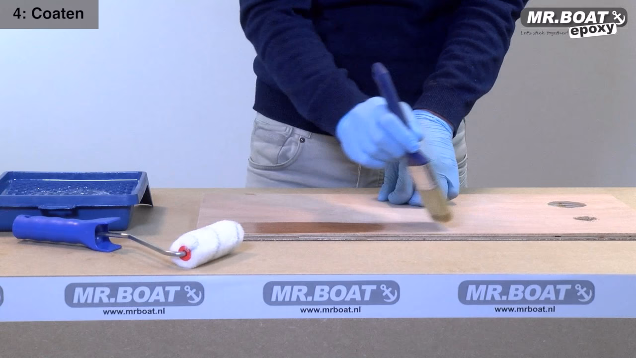 Kun je epoxyhars met een kwast verven?