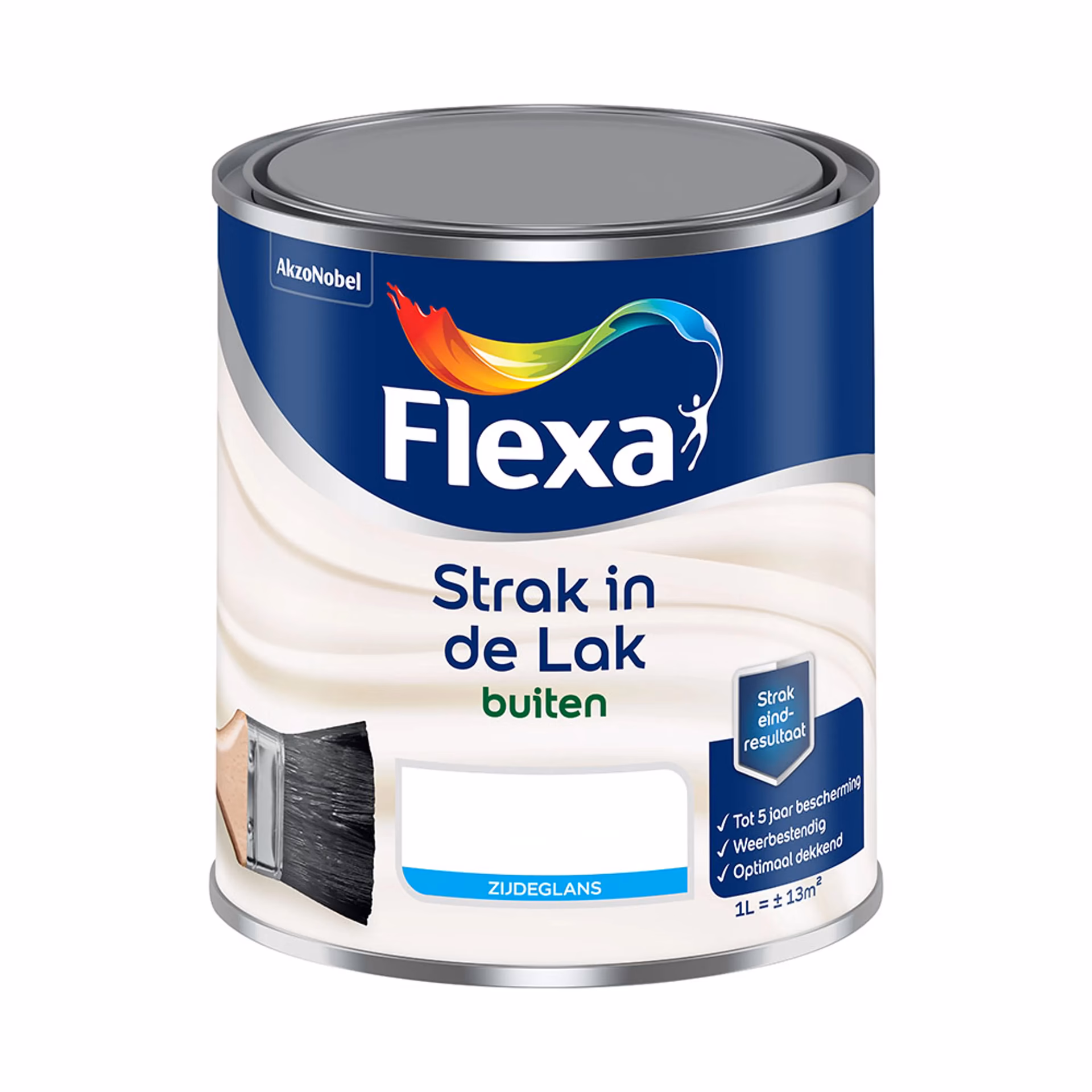 Is Flexa Strak in de lak geschikt als grondverf voor buiten?