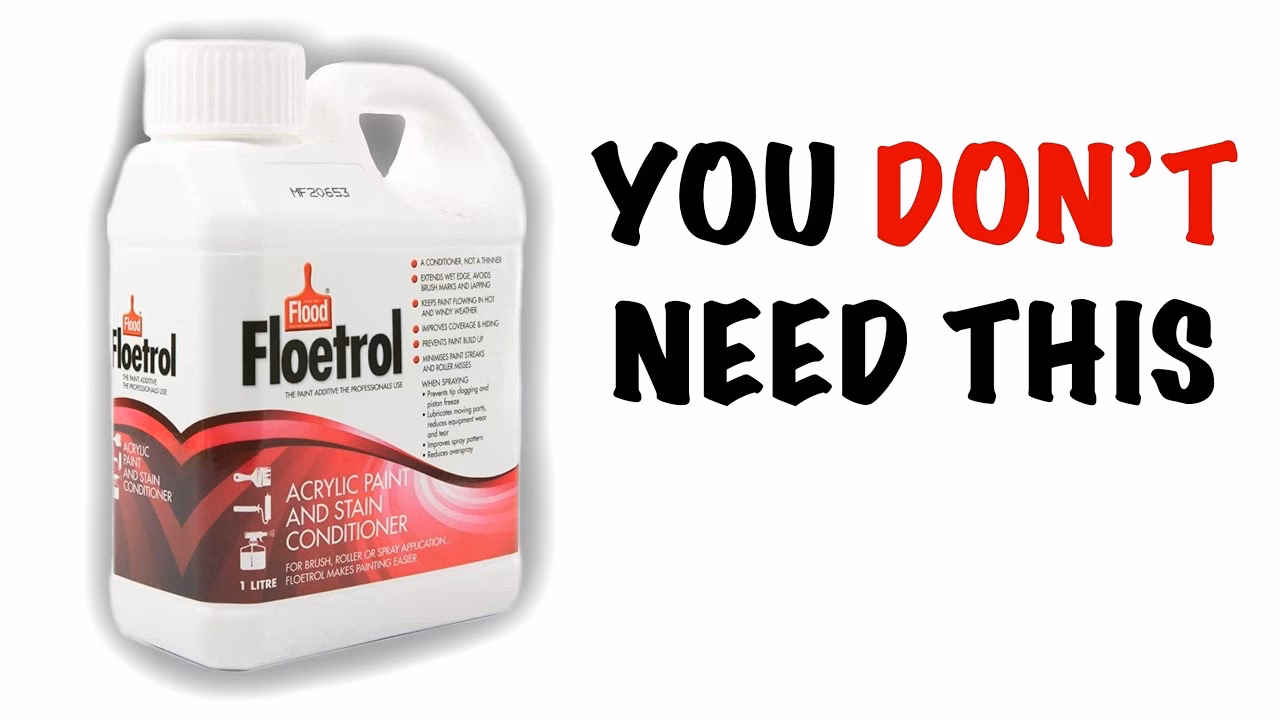 Kan floetrol gebruikt worden met acrylverf?