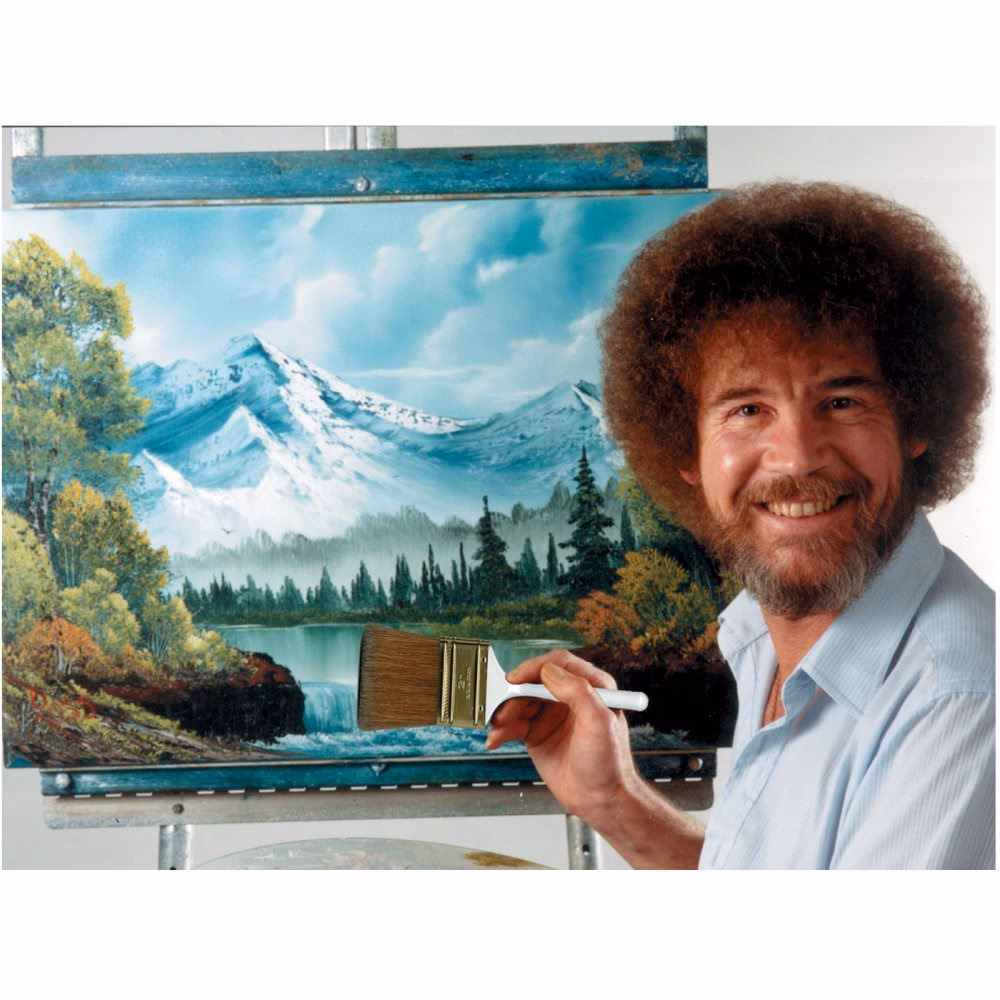 Heeft Bob Ross acrylgesso gebruikt?
