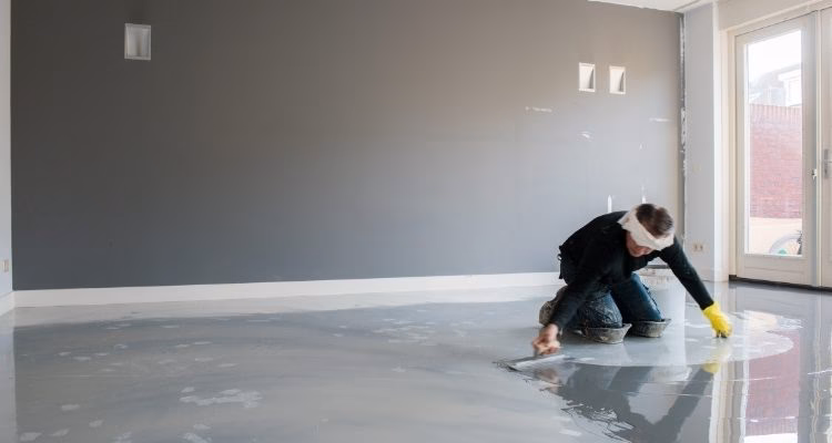 Wat kost het om een gietvloer te verven?