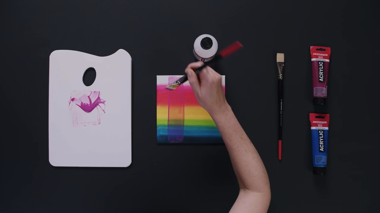 Kun je glaceren met acrylverf?