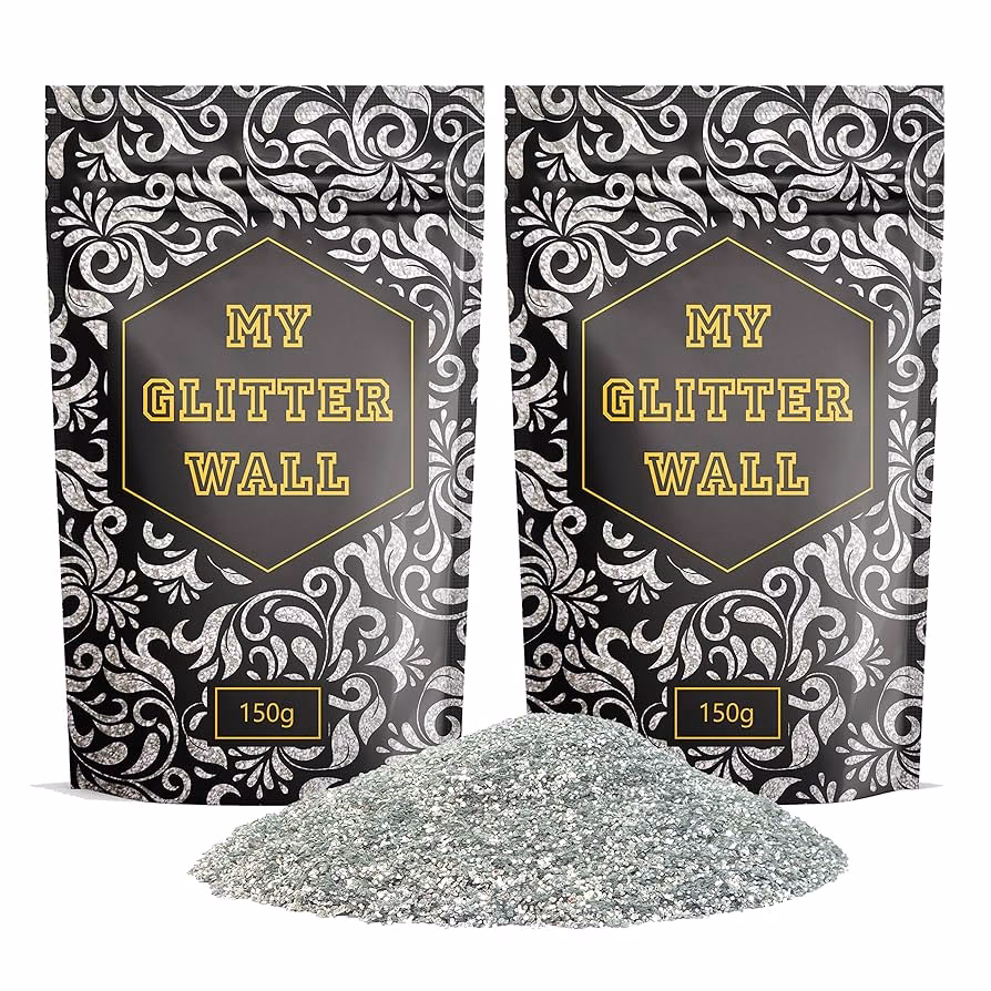 Kun je glitterverf op muren gebruiken?