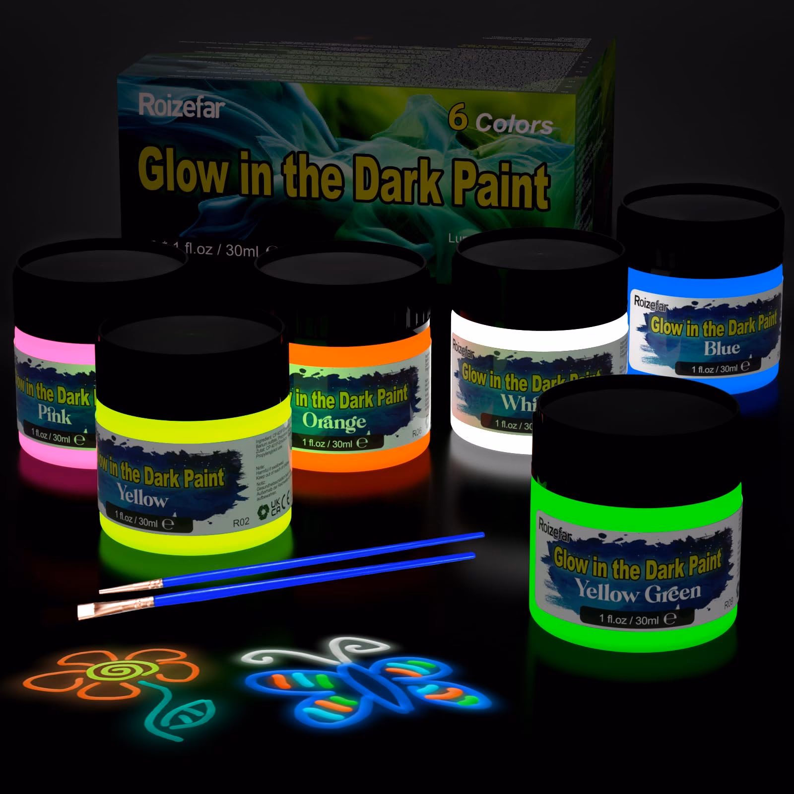 Kun je glow-in-the-dark-verf op stenen gebruiken?