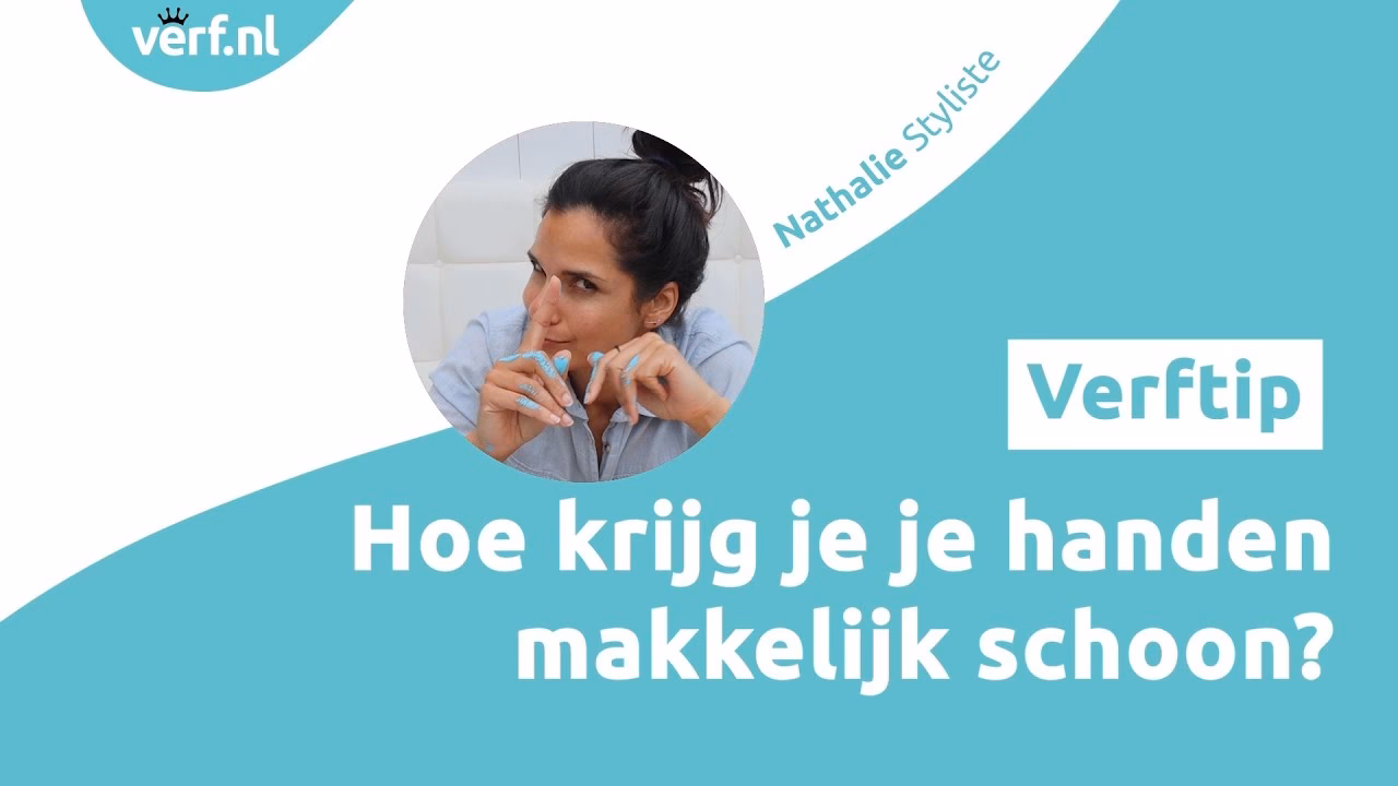 Wat als ik verf op mijn handen krijg?