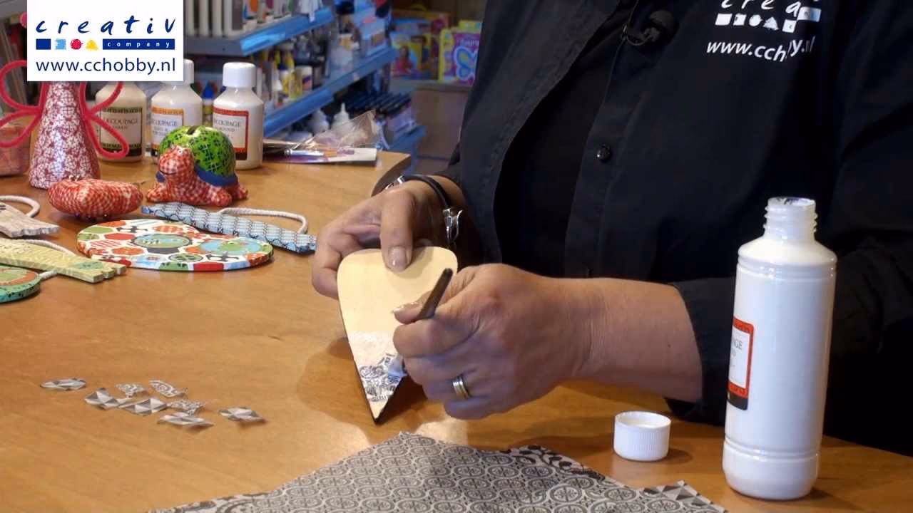 Welke kwast voor decoupage?