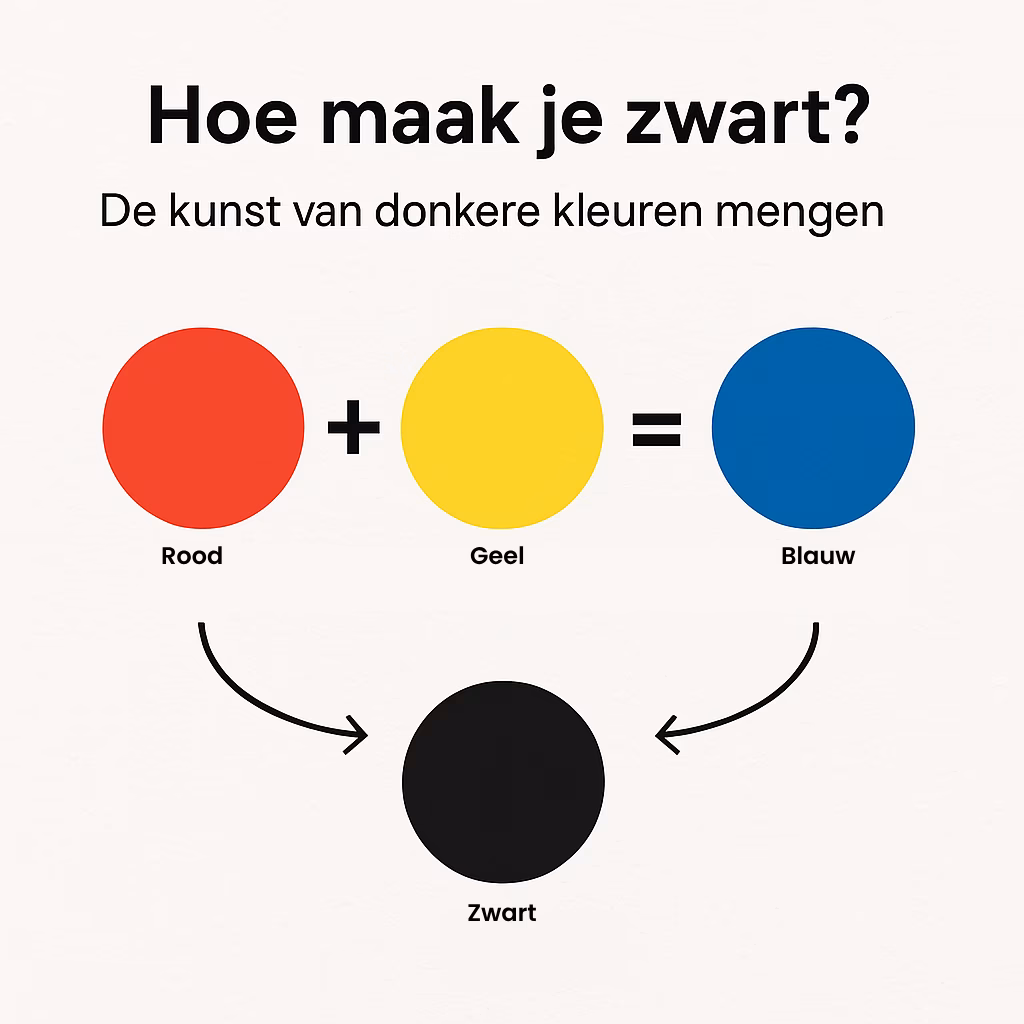 Welke twee kleuren maak je zwart?