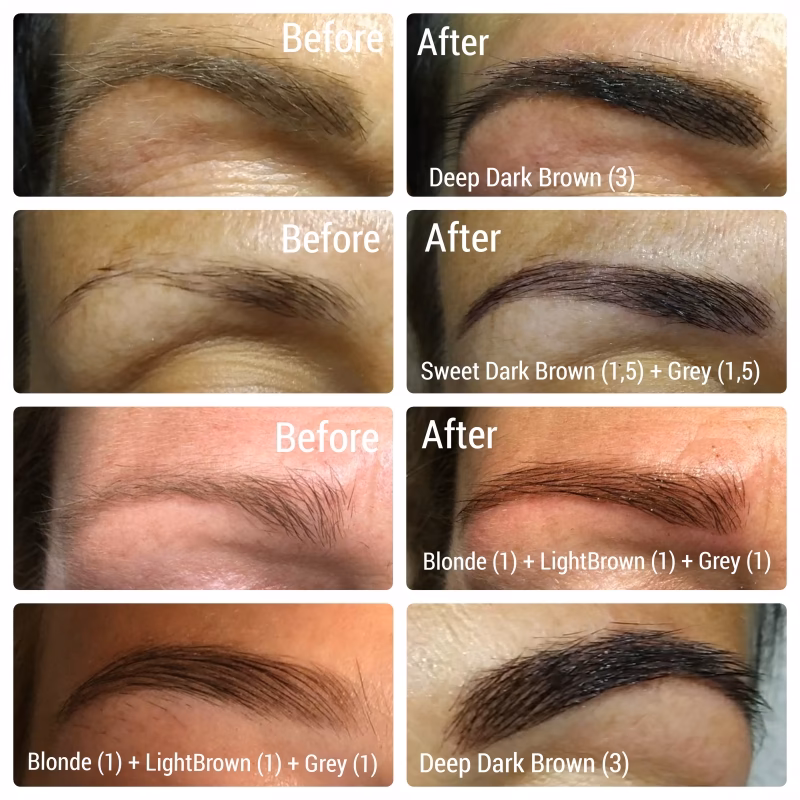 Hoe lang laat je de verf op je wenkbrauwen zitten?