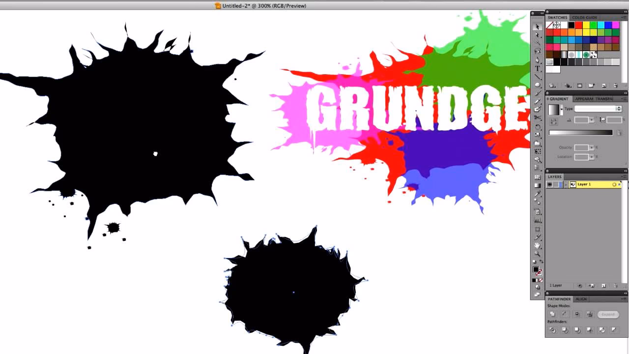 Hoe veeg ik verf uit in Illustrator?