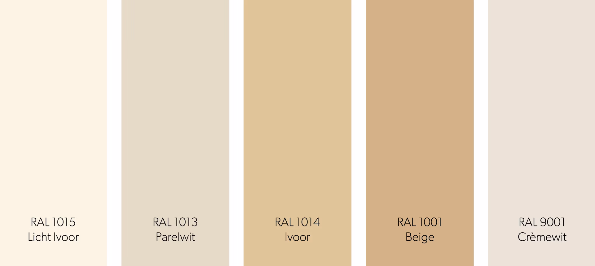 Welke kleur lijkt op ivoor?