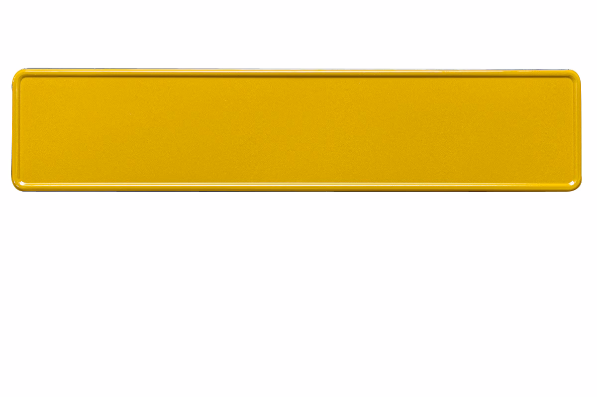 Welke kleur geel kentekenplaat?