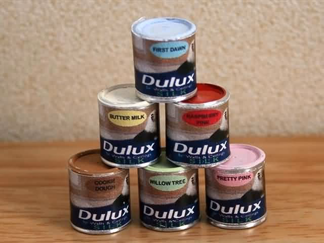 Hoe groot is een blik verf van 250 ml?