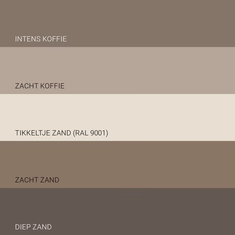 Wat is de RAL-kleur van zandkleur?