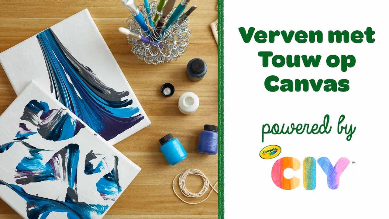 Welke verf moet ik gebruiken voor touw?