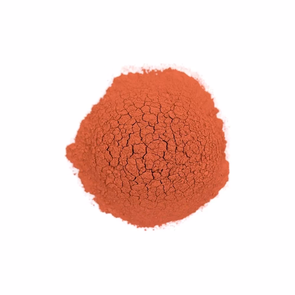 Hoe verandert de kleur als koperpoeder wordt verhit?