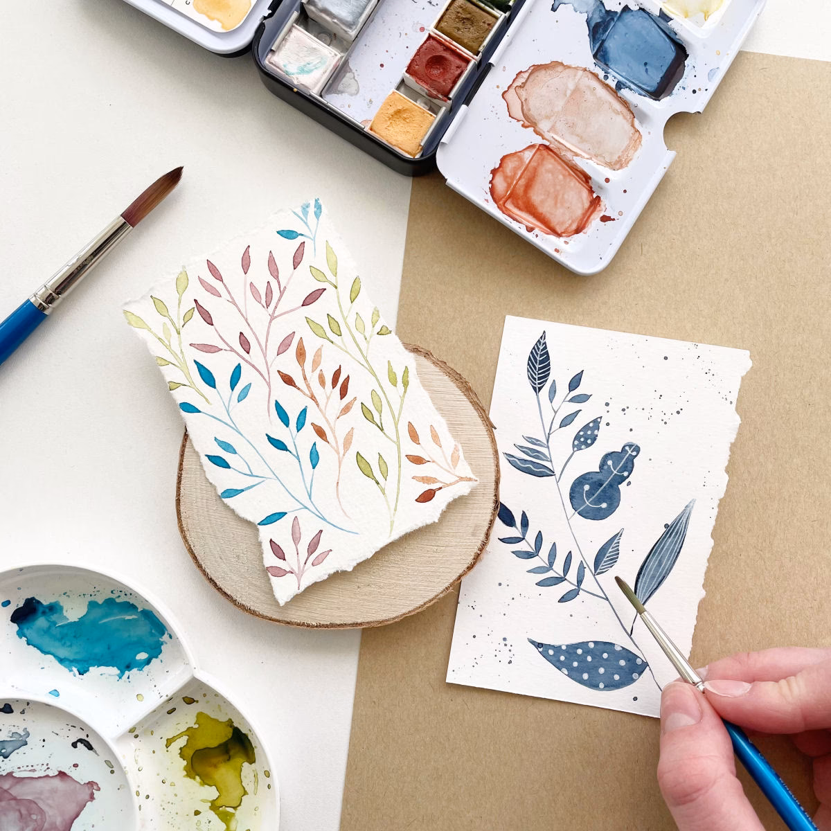 Hoe noem je het als je met water schildert?